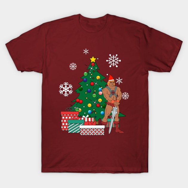 He Man Around The Christmas Tree T-Shirt by Nova5